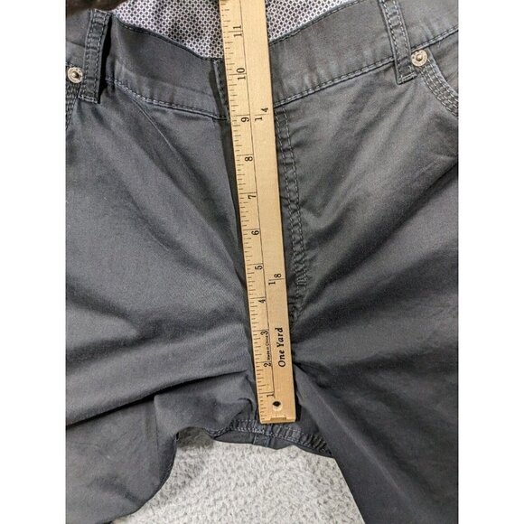 Brax Pants Mens 40x32 (Actual 37x31) Cooper Fancy Regular Chino Black - Picture 12 of 16